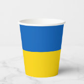 Ukraine-Flagge Pappbecher (Vorderseite)