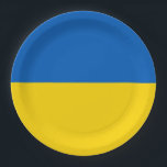 Ukraine-Flagge Pappteller<br><div class="desc">Ukraine-Flagge</div>