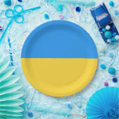 Ukraine-Flagge Pappteller (Party)