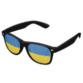Ukraine-Flagge Party-Sonnenbrille Partybrille (Schrägansicht)