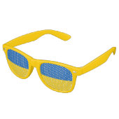Ukraine-Flagge Partybrille (Schrägansicht)