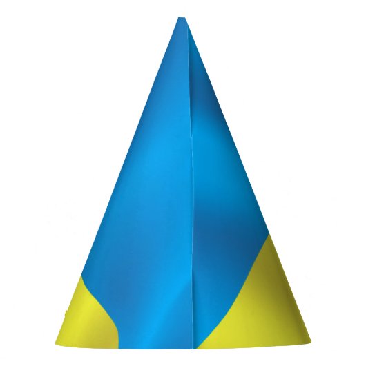 Ukraine-Flagge Partyhütchen (Rückseite)