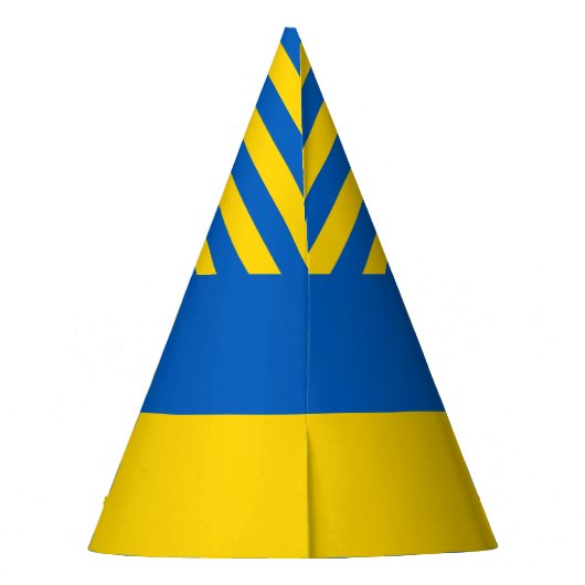 Ukraine-Flagge Partyhütchen (Rückseite)