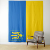 Ukraine Flagge Patriotische ukrainische Wappen Wandteppich (Beispiel)