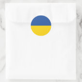 Ukraine-Flagge, patriotisches Geschenk des ukraini Runder Aufkleber (Tasche)