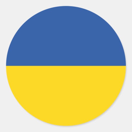 Ukraine-Flagge, patriotisches Geschenk des ukraini Runder Aufkleber (Vorderseite)