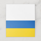 Ukraine-Flagge Platzkarte (Außenseite Aufgefaltet)