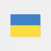 Ukraine-Flagge Post-it Klebezettel (Vorderseite)