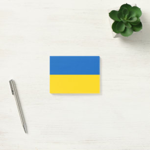 Ukraine-Flagge Post-it Klebezettel