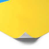 Ukraine-Flagge Poster (Ecke)