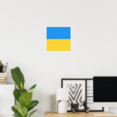 Ukraine-Flagge Poster (Heimbüro)
