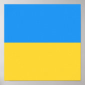 Ukraine-Flagge Poster (Vorne)