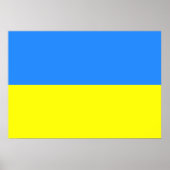 Ukraine-Flagge Poster (Vorne)