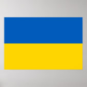 Ukraine-Flagge Poster (Vorne)