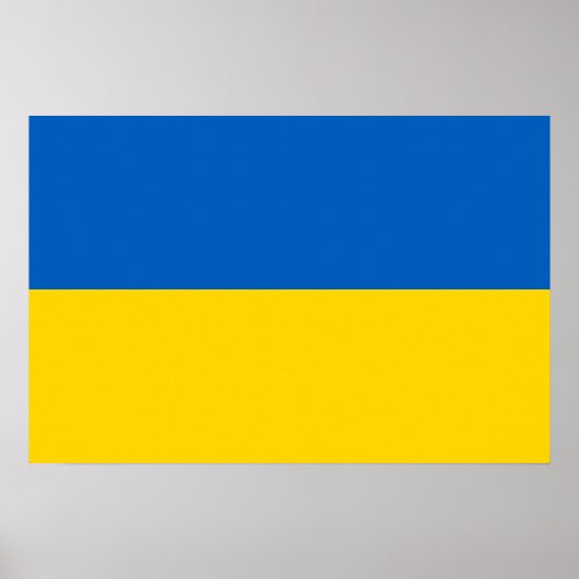 Ukraine-Flagge Poster (Vorne)