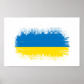 Ukraine-Flagge Poster (Vorne)