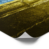 Ukraine-Flagge Poster (Ecke)