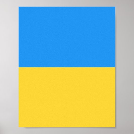 Ukraine-Flagge Poster (Vorne)