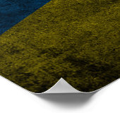 Ukraine-Flagge Poster (Ecke)
