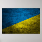 Ukraine-Flagge Poster (Vorne)