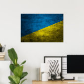 Ukraine-Flagge Poster (Heimbüro)