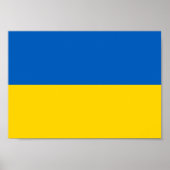 Ukraine-Flagge Poster (Vorne)