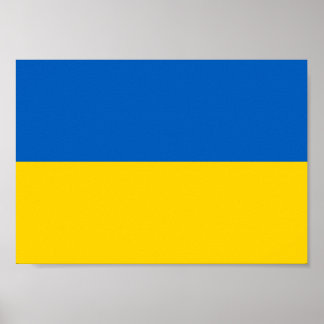 Ukraine-Flagge Poster