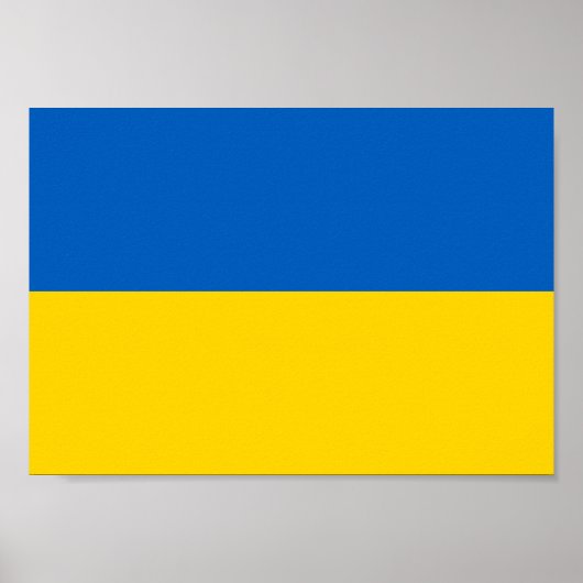 Ukraine-Flagge Poster (Vorne)