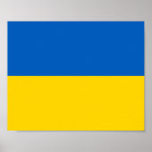 Ukraine-Flagge Poster (Vorne)
