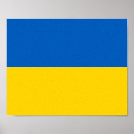 Ukraine-Flagge Poster (Vorne)