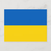 Ukraine-Flagge Postkarte (Vorderseite)