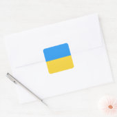 Ukraine-Flagge Quadratischer Aufkleber (Umschlag)