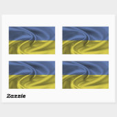 Ukraine-Flagge Rechteckiger Aufkleber (Blatt)