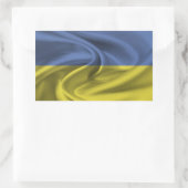 Ukraine-Flagge Rechteckiger Aufkleber (Tasche)