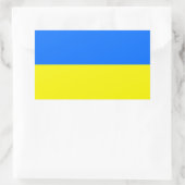 Ukraine-Flagge Rechteckiger Aufkleber (Tasche)
