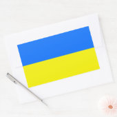 Ukraine-Flagge Rechteckiger Aufkleber (Umschlag)