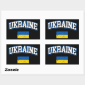 Ukraine-Flagge Rechteckiger Aufkleber (Blatt)