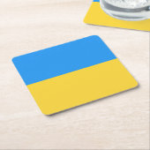 Ukraine-Flagge Rechteckiger Pappuntersetzer (angewinkelt)