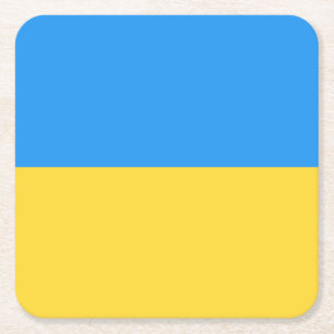 Ukraine-Flagge Rechteckiger Pappuntersetzer