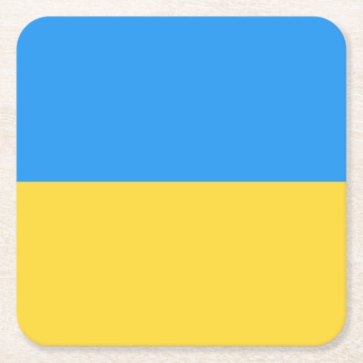 Ukraine-Flagge Rechteckiger Pappuntersetzer (Vorderseite)