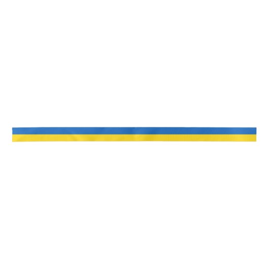 Ukraine-Flagge Satinband (Vorderseite)