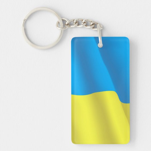 Ukraine-Flagge Schlüsselanhänger (Vorderseite)
