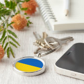 Ukraine-Flagge Schlüsselanhänger (Seite)