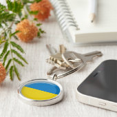 Ukraine-Flagge Schlüsselanhänger (Seite)