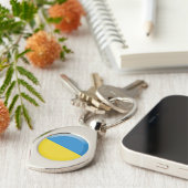 Ukraine-Flagge Schlüsselanhänger (Seite)