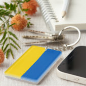 Ukraine-Flagge Schlüsselanhänger (Vorderseite rechts)