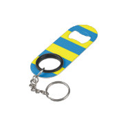 Ukraine-Flagge Schlüsselanhänger Flaschenöffner (Rückseite Schrägansicht)