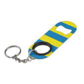 Ukraine-Flagge Schlüsselanhänger Flaschenöffner (Vorderseite Schrägansicht)