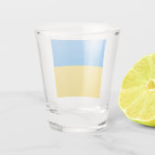 Ukraine-Flagge Schnapsglas (Rückseite)