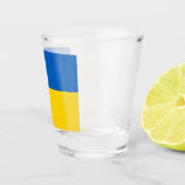 Ukraine-Flagge Schnapsglas (Rechts)